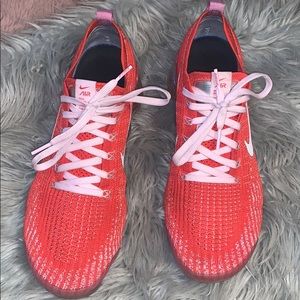 Nike Vapormax Flyknit 3 red and pink sneaker
